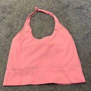 small target halter workout top